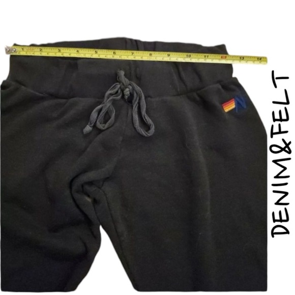 Aviator Nation Dark Grey Rainbow Cuff Sweatpants/Joggers | PRELOVED!!🩶🌈🩶 - Picture 4 of 10